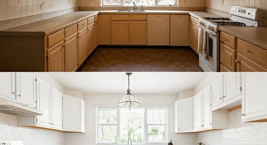 Interior Renovation before and after
